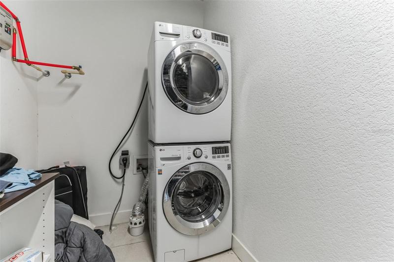 Laundry in Walk-In Closet