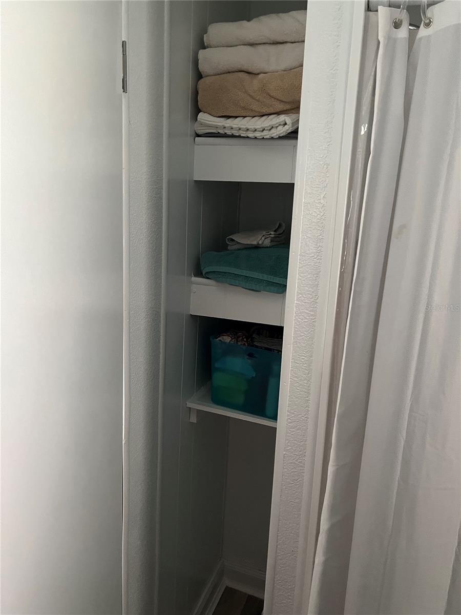 Linen closet guest  bath