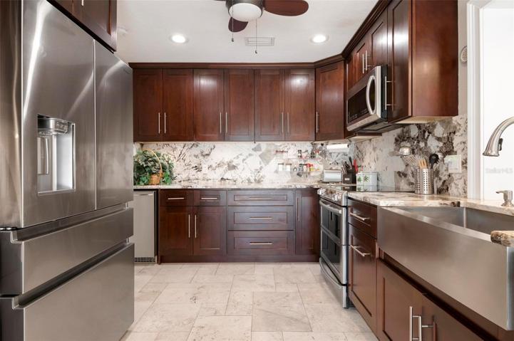 Kitchen with high-end appliances