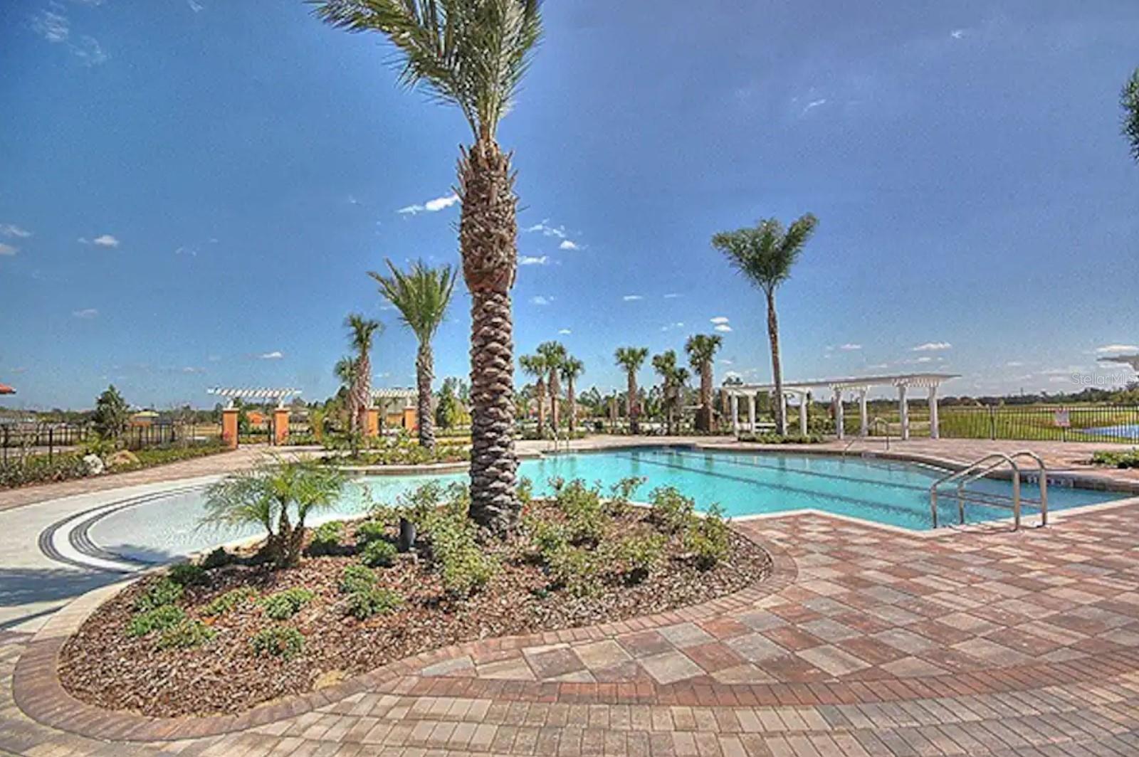 Nicely Landscaped Community Pool