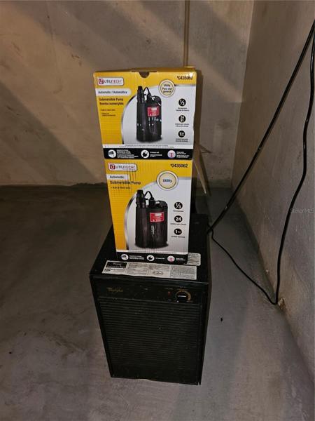 Sub pump in the basement