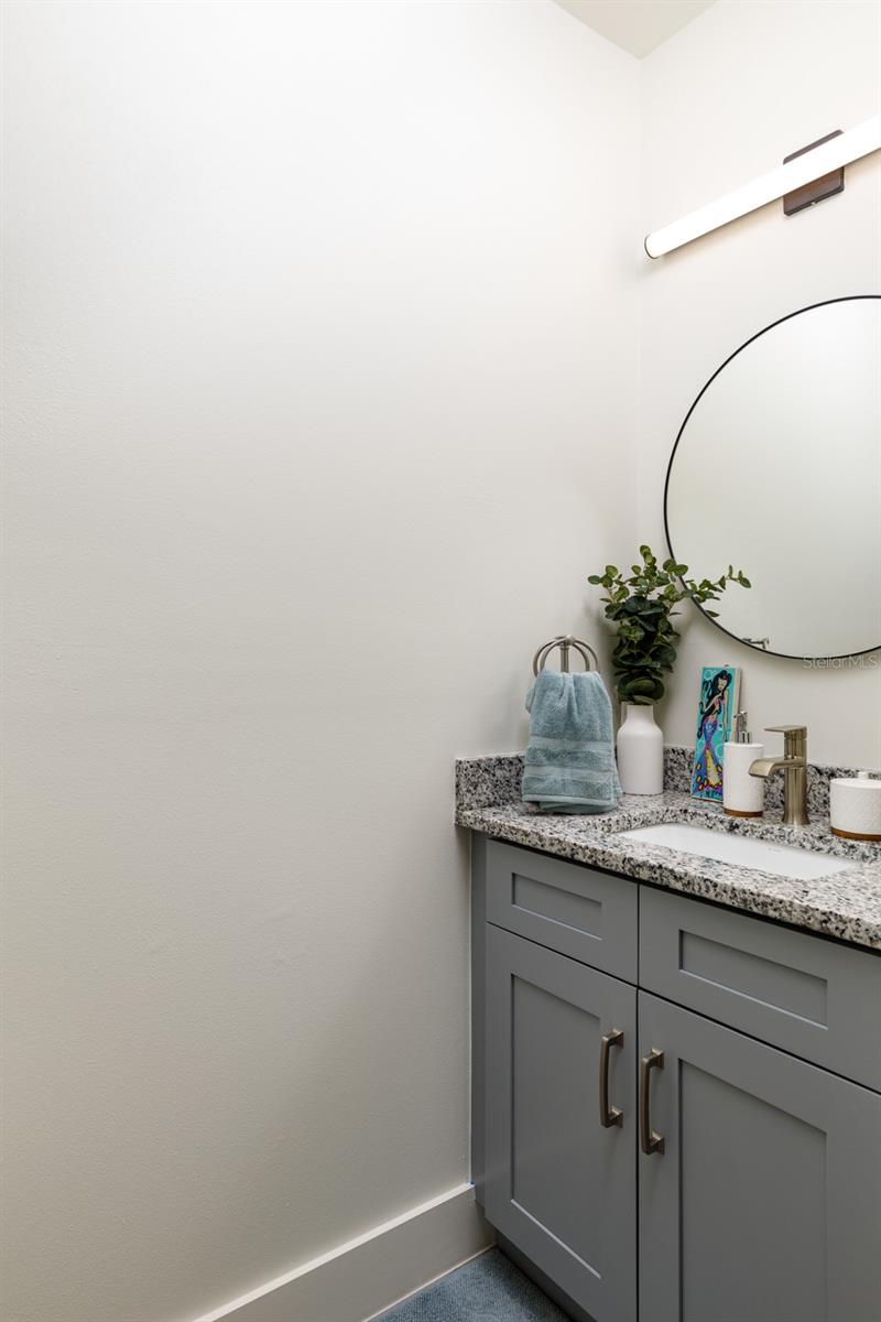 Powder room first floor