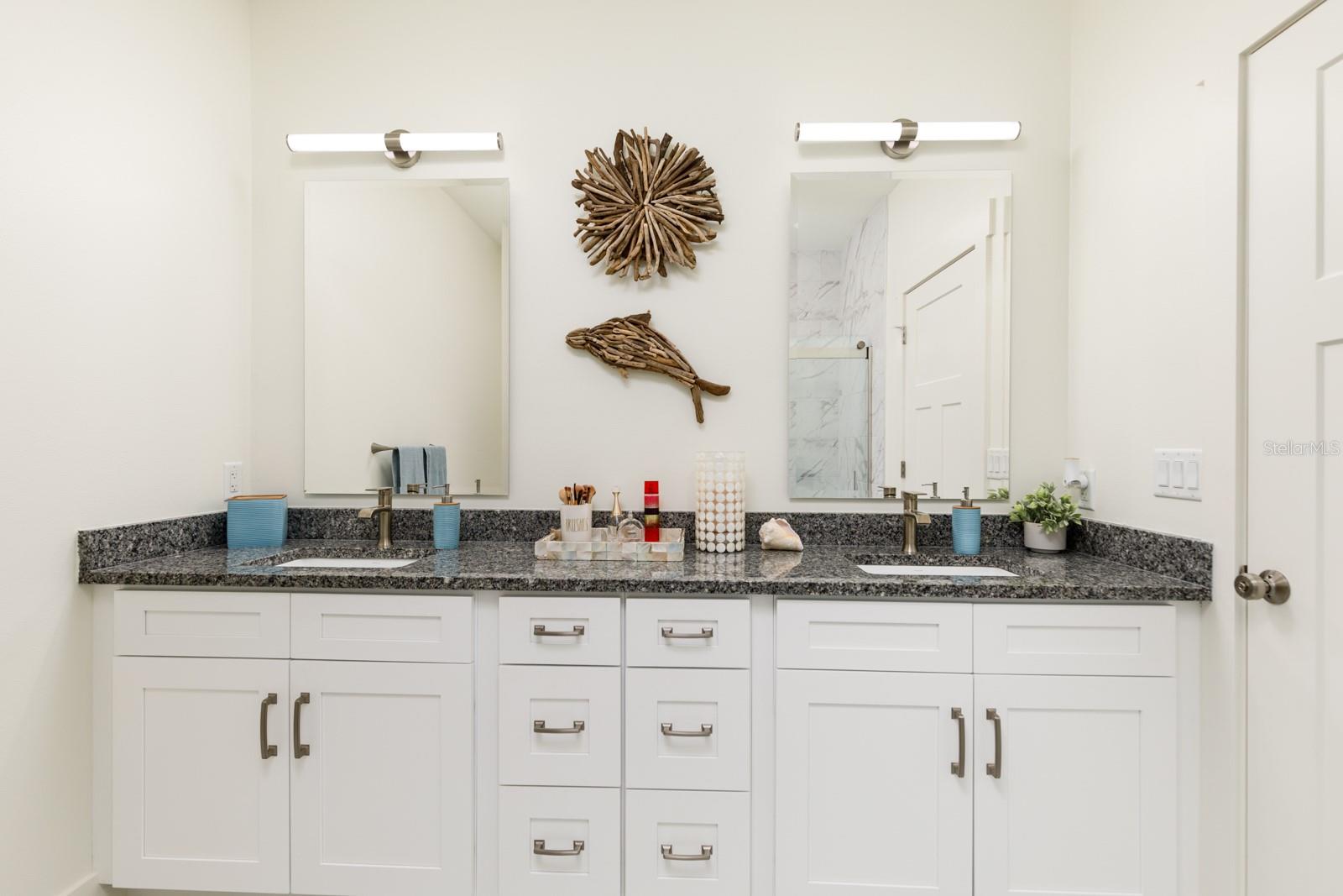 Primary bath with double vanity