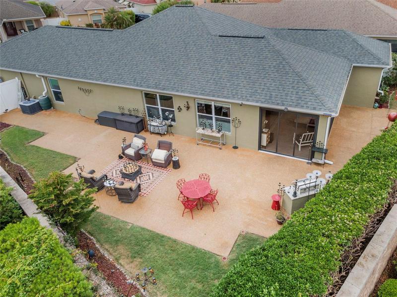Aerial Side Back Patio