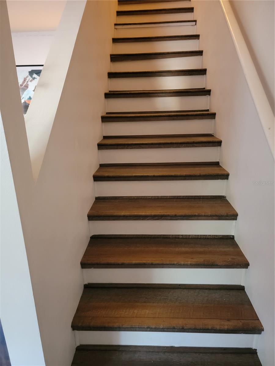 Vinyl on stairs