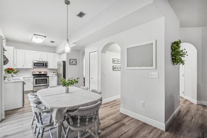 The breakfast nook.