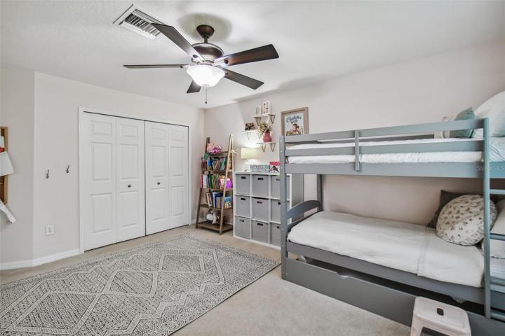 Plenty of closet space in the second bedroom.