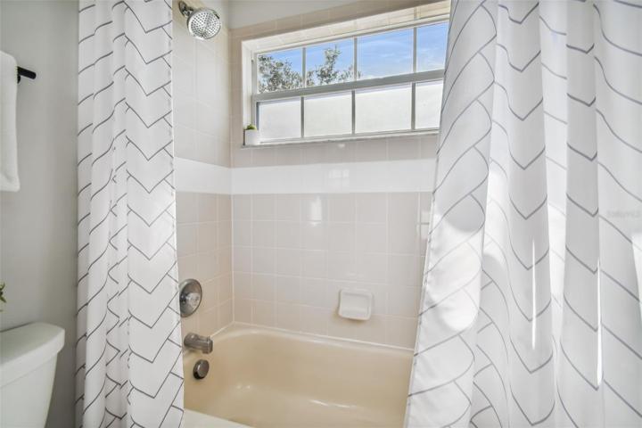 Second floor full bathroom shower
