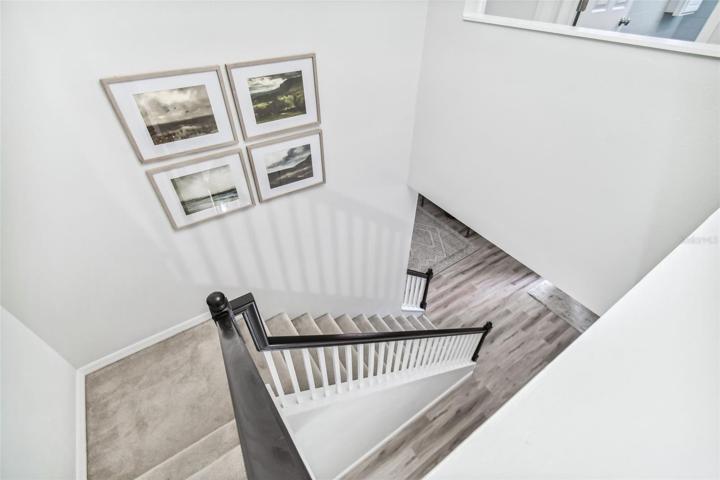 Your view of the foyer from upstairs.