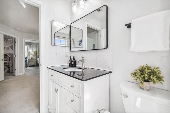 The full bathroom upstairs is completely updated and upgraded.
