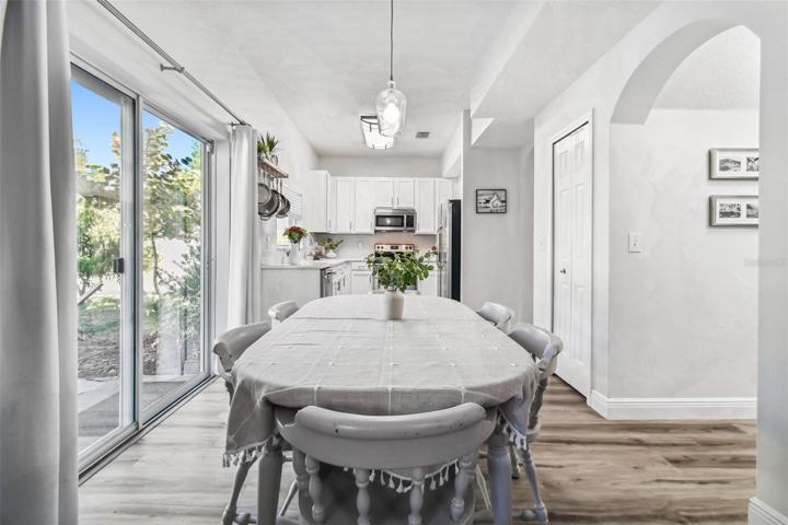 Your breakfast area is truly transitional and everyone has a terrific view!