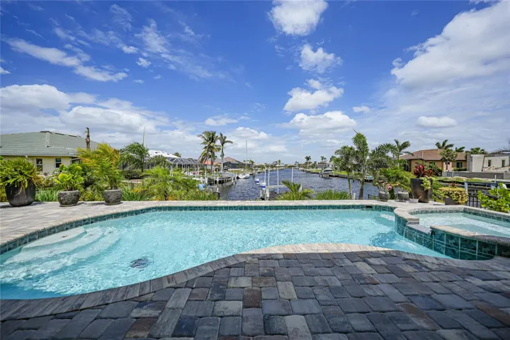 Pool/Spa with view of canal