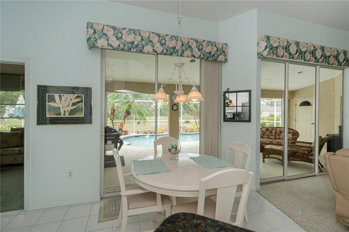 Informal dining area
