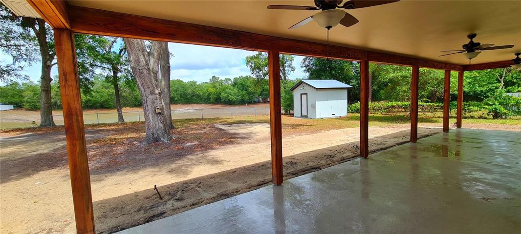 Porch &amp; Back Yard