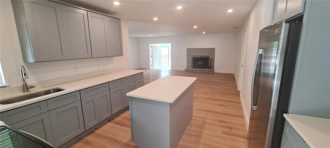 Kitchen entering through the Garage
