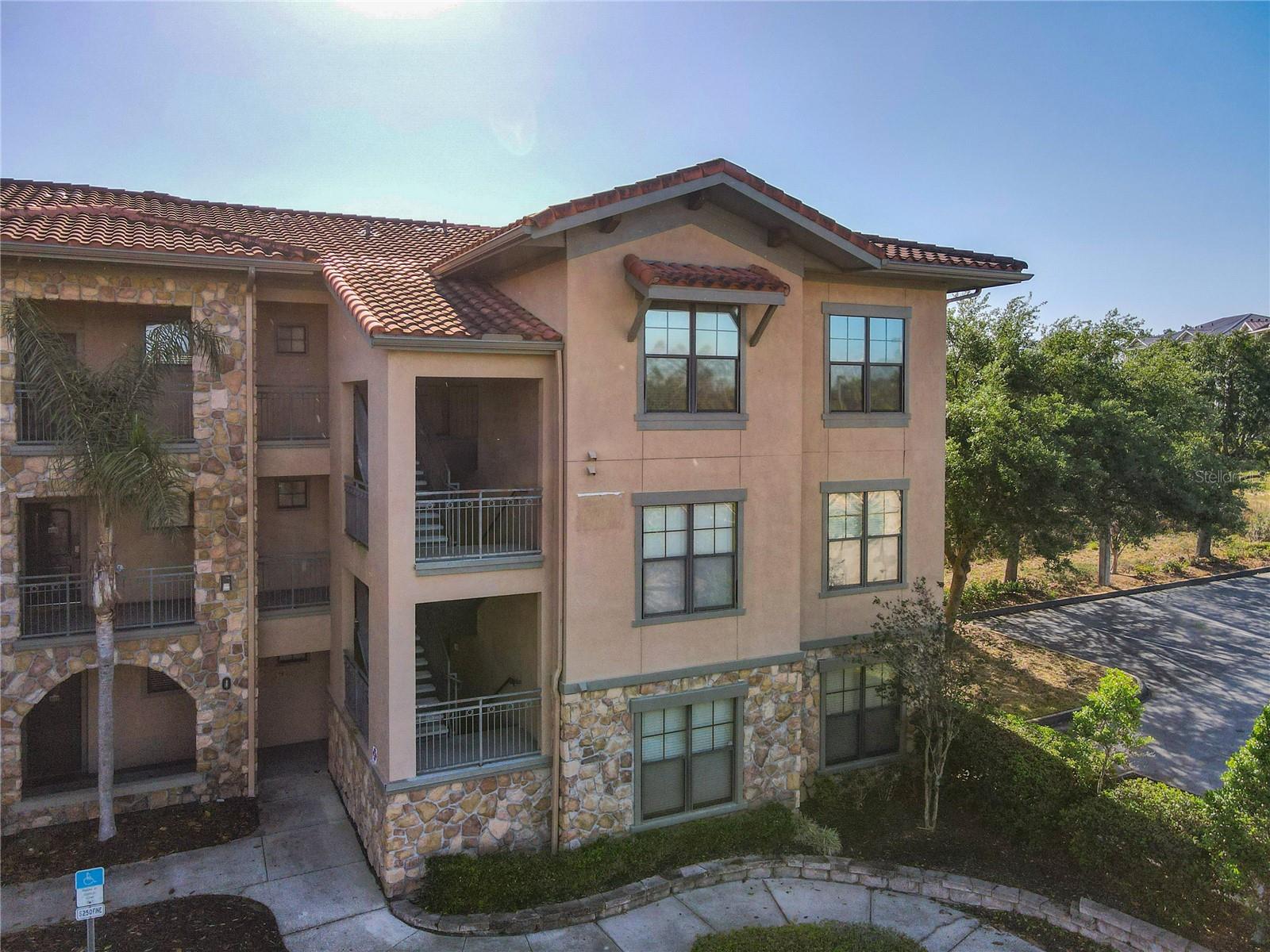 Right hand side of condo building