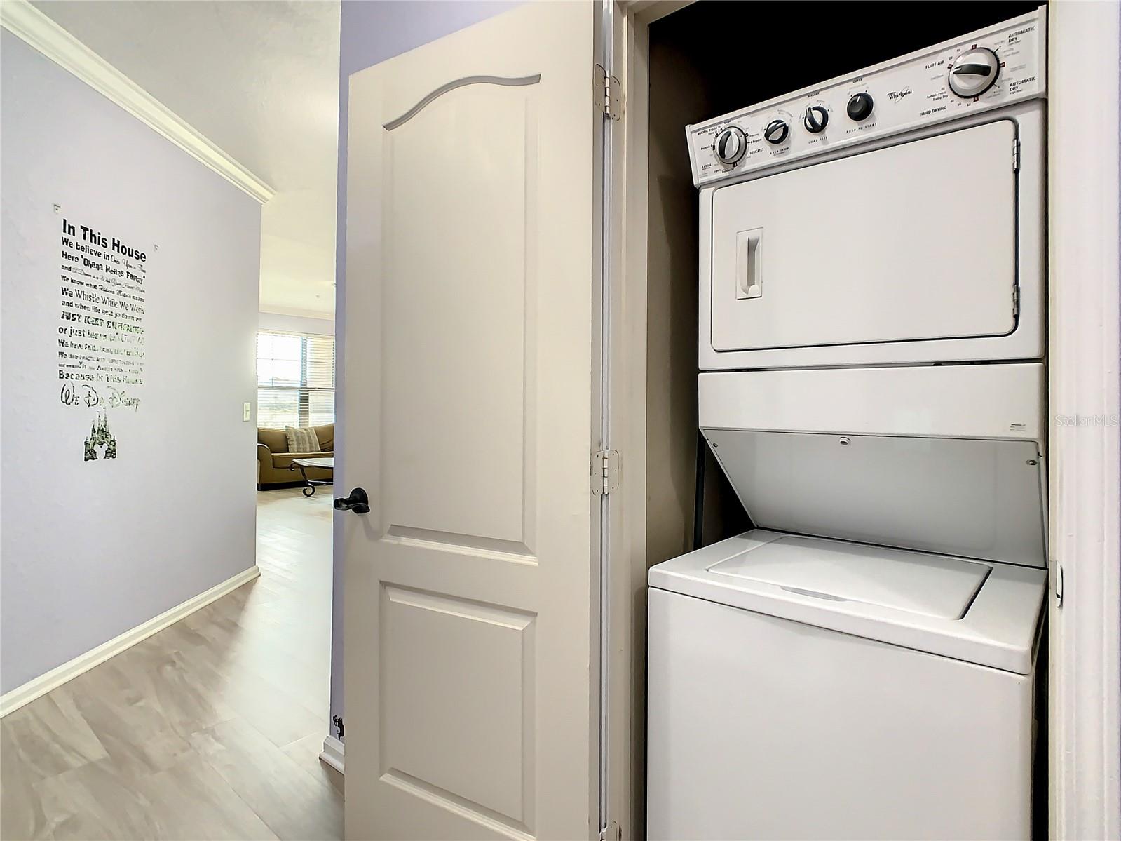 Laundry closet