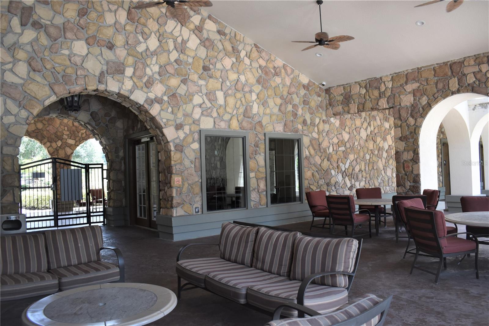 Poolside Covered Seating Area