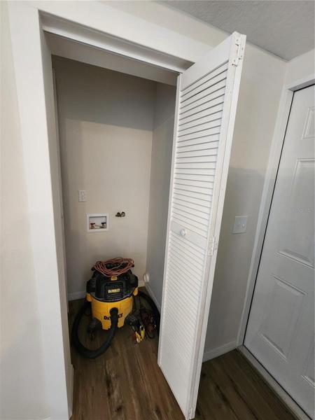 laundry off of the kitchen