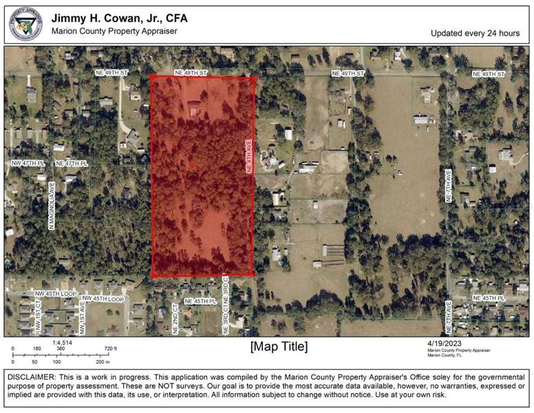 Correct property outline/property appraiser site is not updated