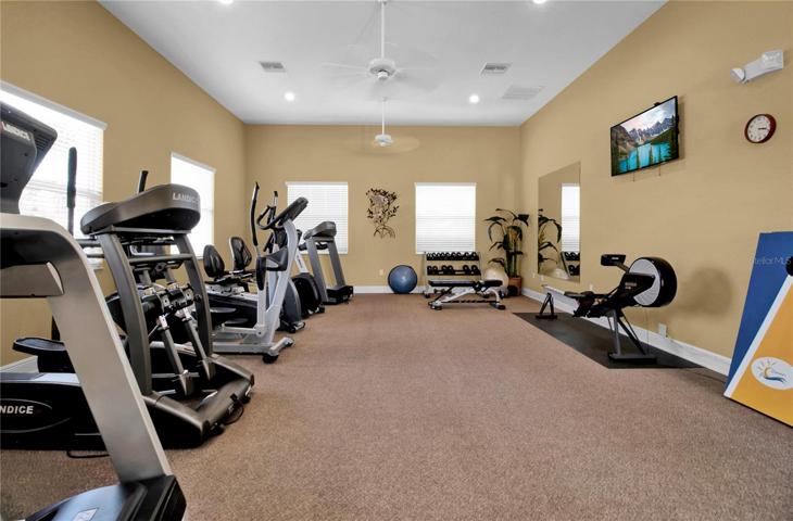 A well-equipped fitness room is available in the Clubhouse