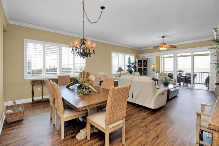 Separate dining area features spectacular views to the South and West