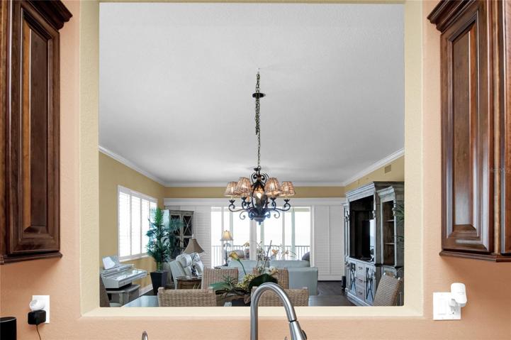 Enjoy the infinite water views directly from your kitchen prep area