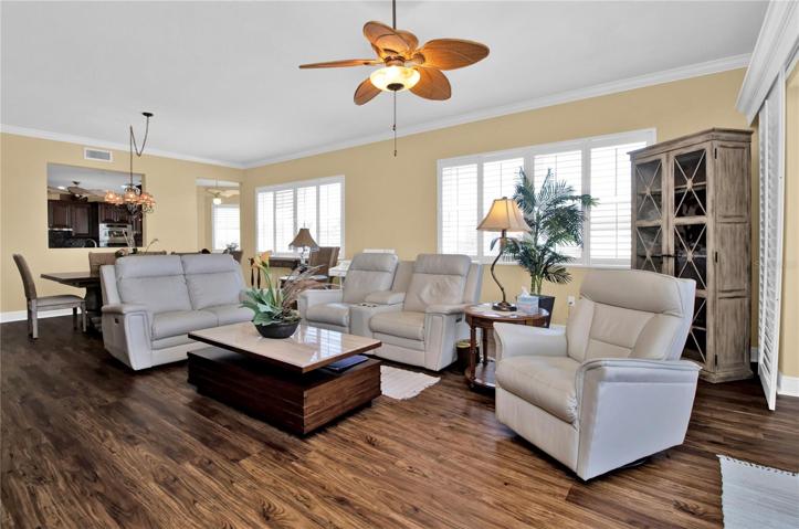 Natural light is abundant in this bright, happy environment