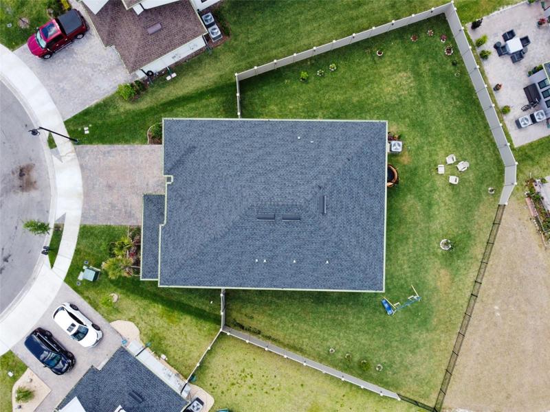 Large fenced in yard
