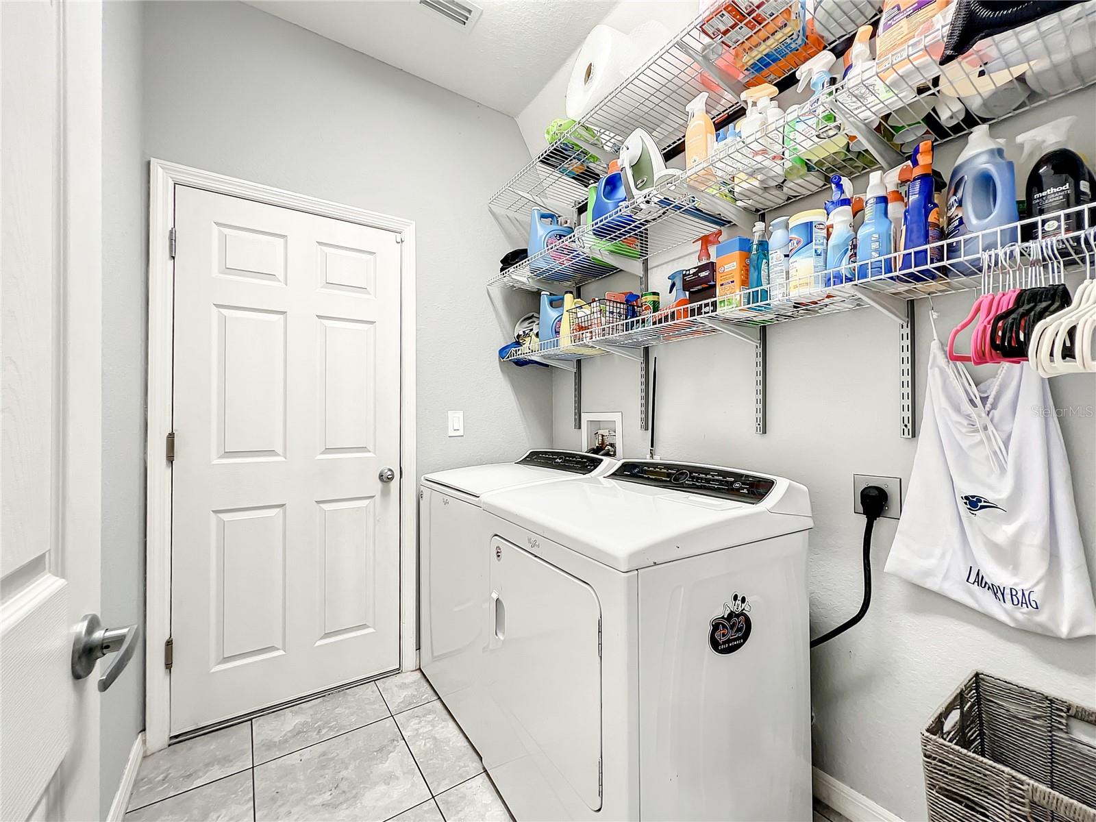 Laundry Room w/ Door to Garage