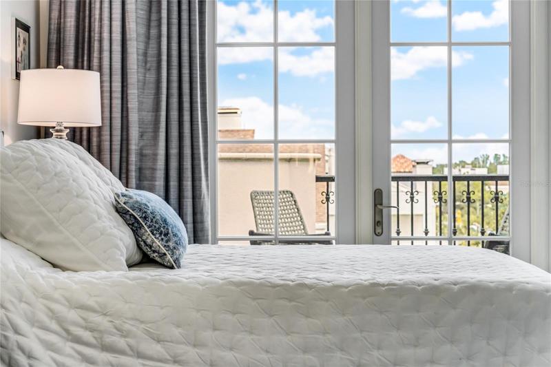Master bedroom with natural light
