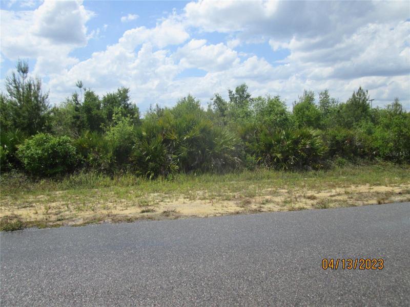 front of lot