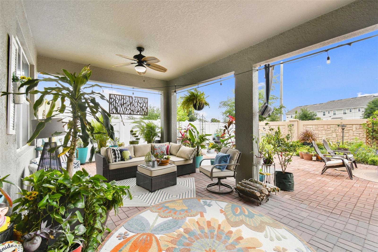 Covered patio