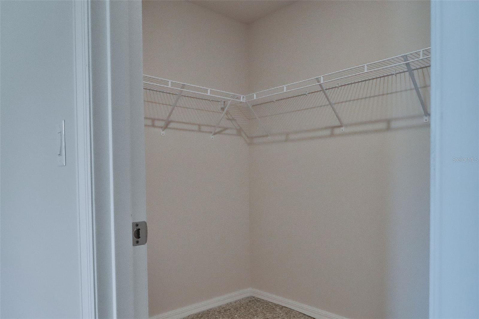 Primary walk-in closet