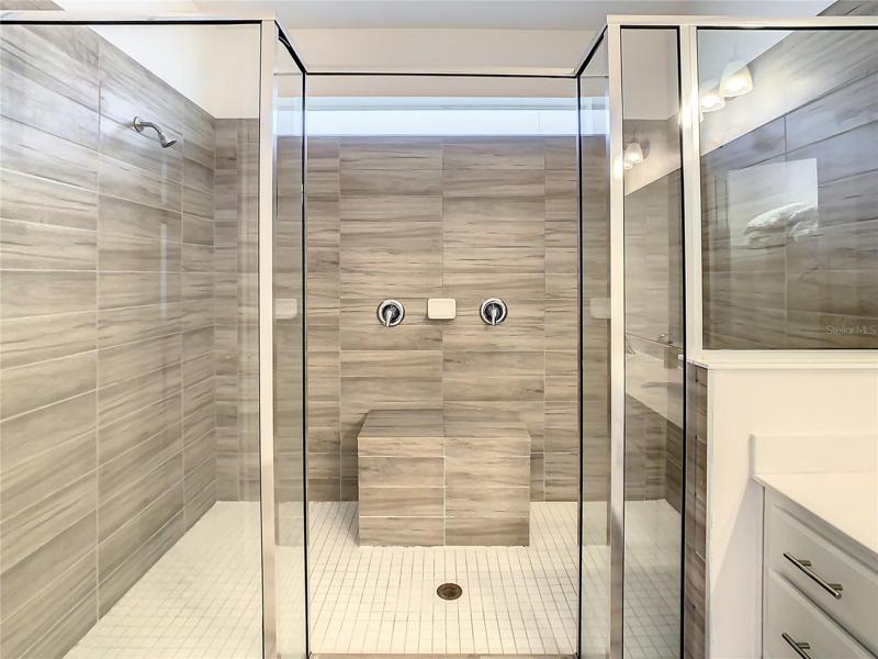 Downstairs Master Bathroom Walk-In Shower