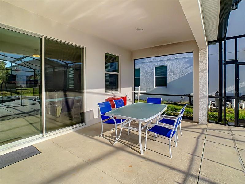 Rear Covered Screened-In Porch