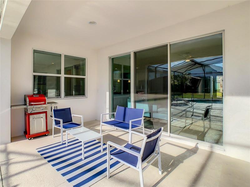 Rear Covered Screened-In Porch