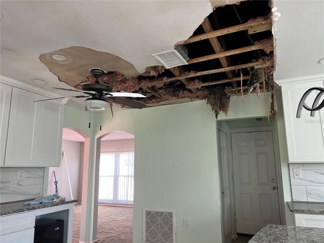 8101 Hixton Dr Kitchen area fire damage