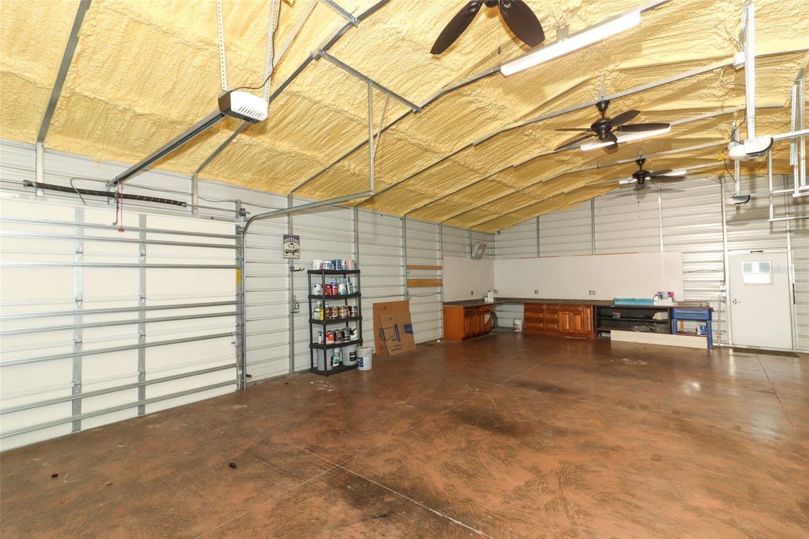 Rear garage door