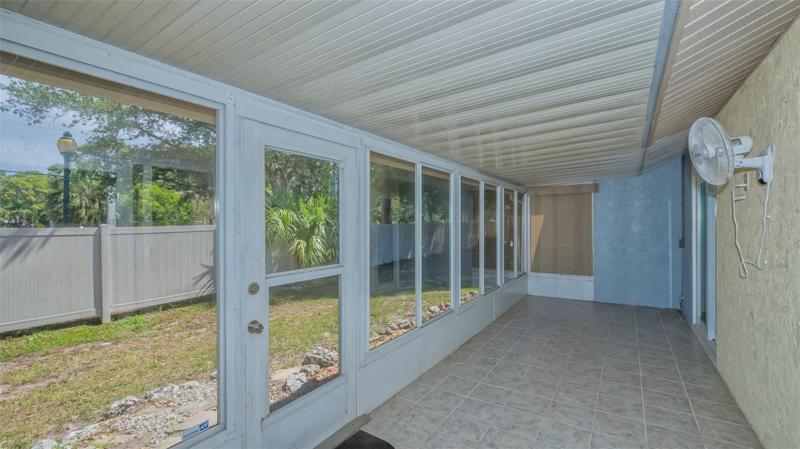 Lanai is the full length of the Villa