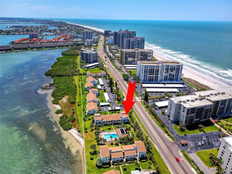 Situated on Sand Key in Clearwater, this private community is just south of Clearwater Beach and north of Bellair Beach.
