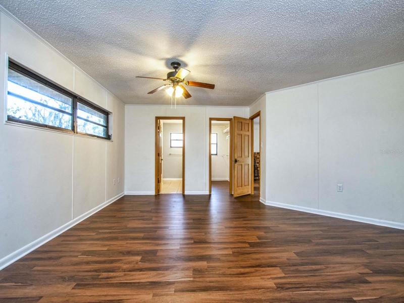 Views towards bathroom & closet