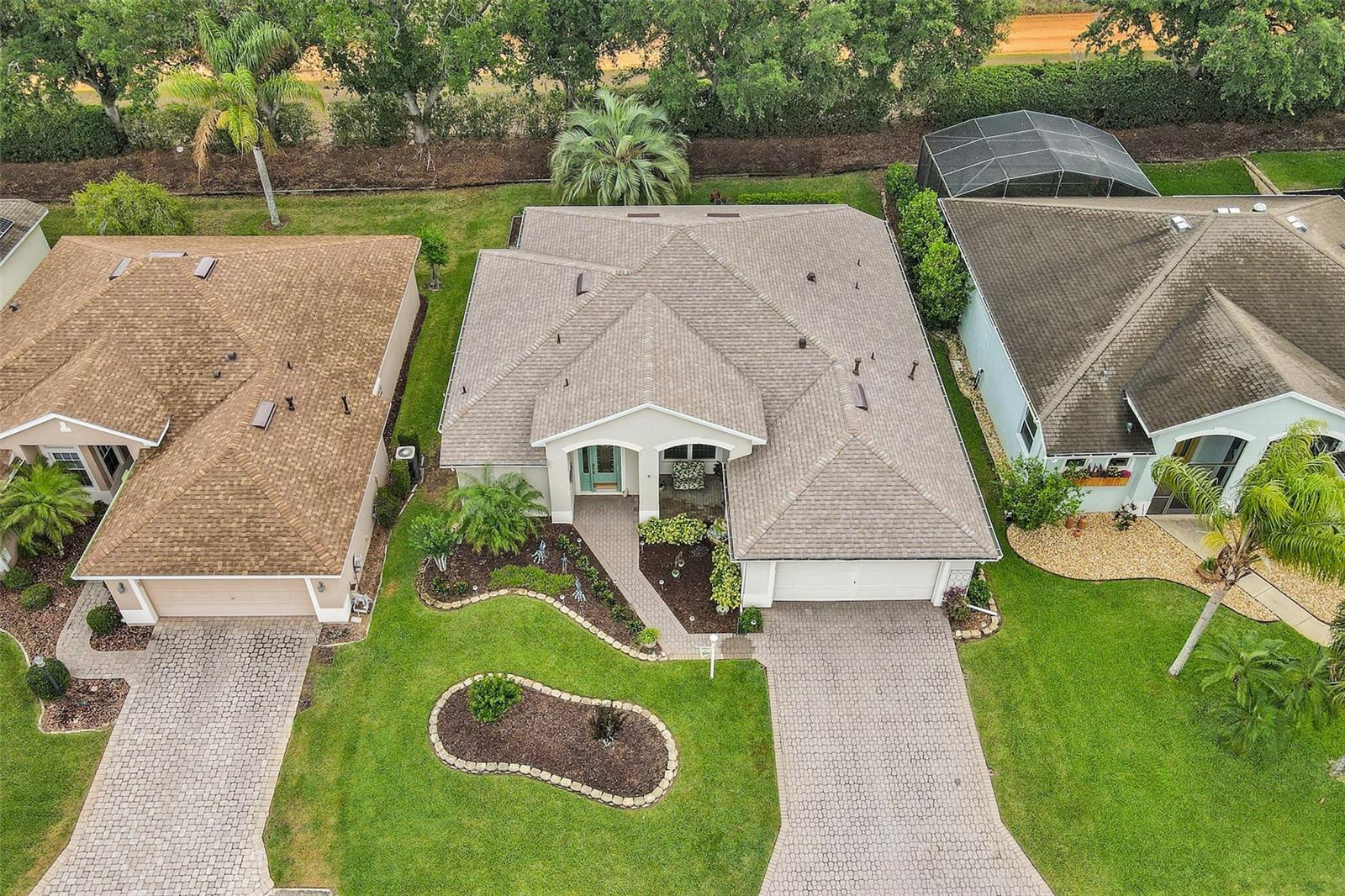 Aerial view NEW ROOF completed this year April