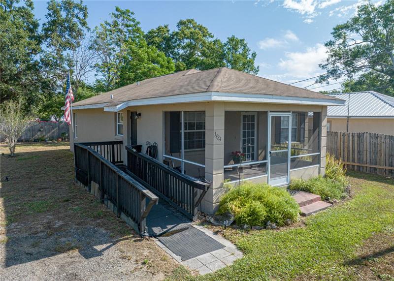 Front view with access ramp