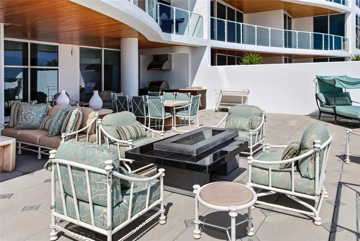 FIRE PIT BALCONY HAS PRIVATE STAIR CASE TO POOL
