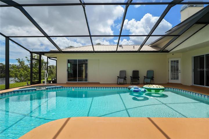 Spa is located outside the primary bath access