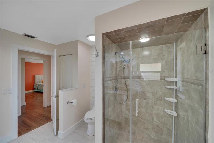 Custom tiled shower