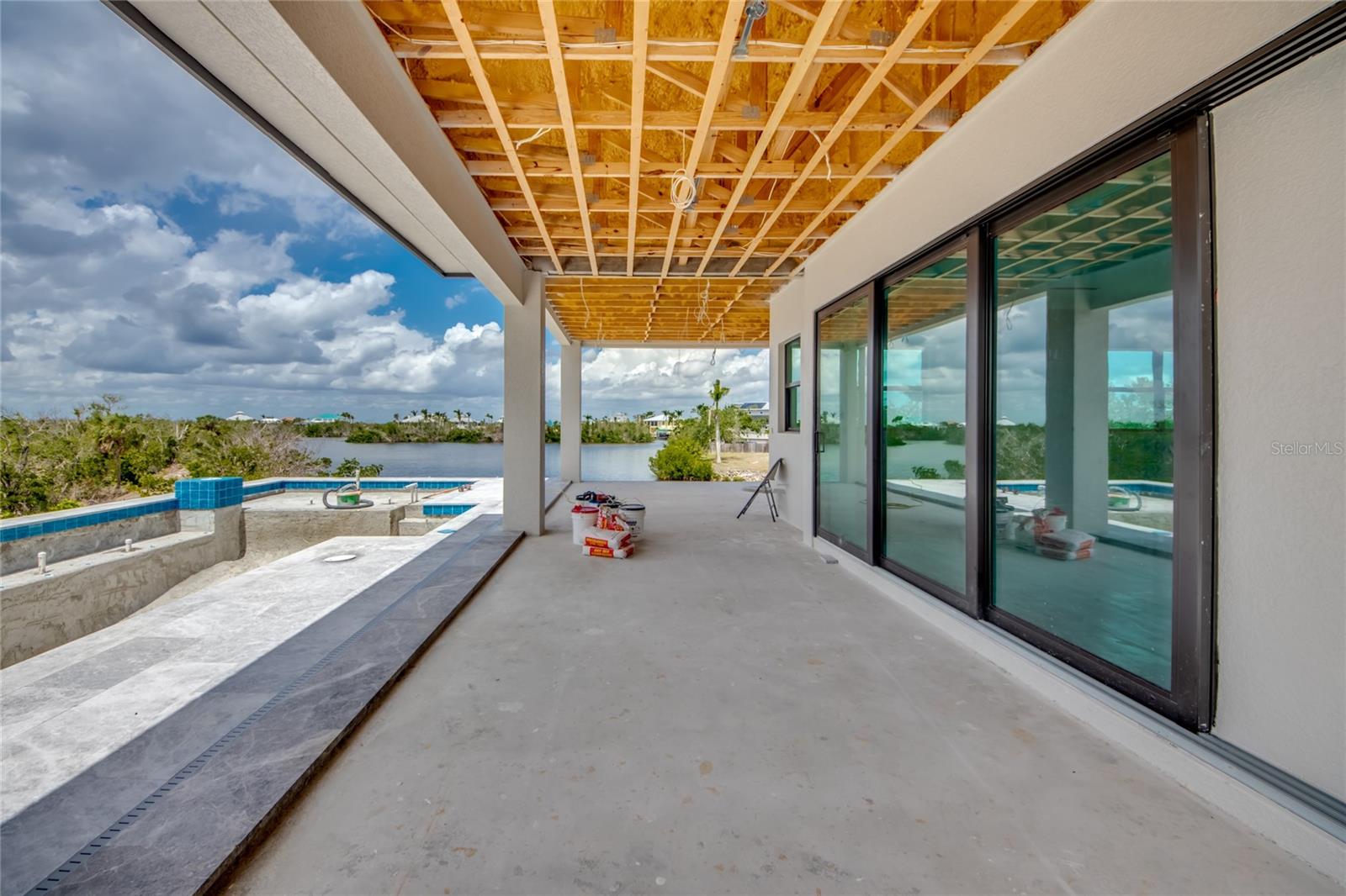 The entire home has been built to the highest level of hurricane standards and beyond.  Even the outdoor ceilings have (since these photos) been reinforced - this home is a fortress!