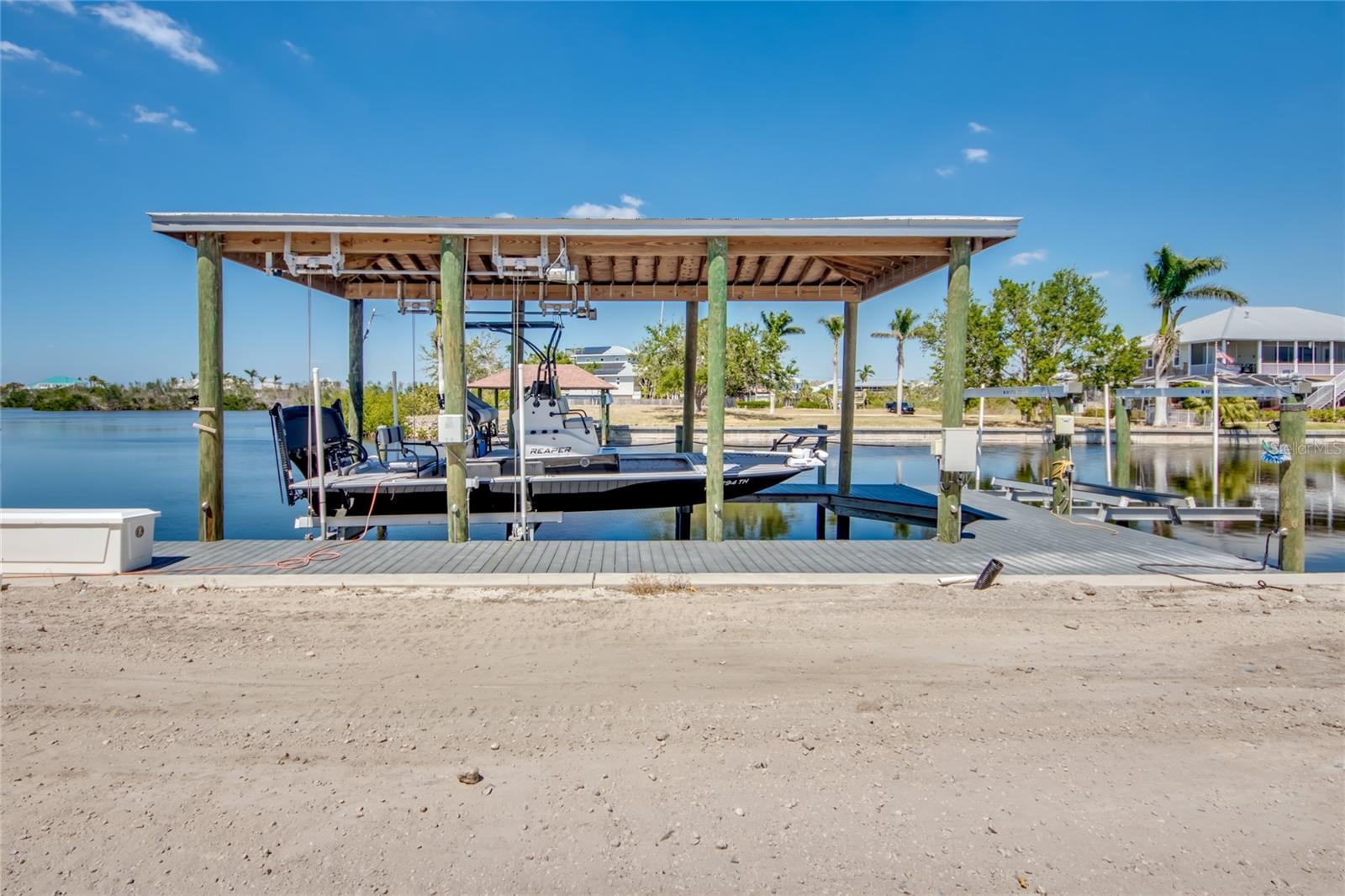 Two boatlifts - so much space on the water with 160" of frontage that this can be customized to your specific needs!