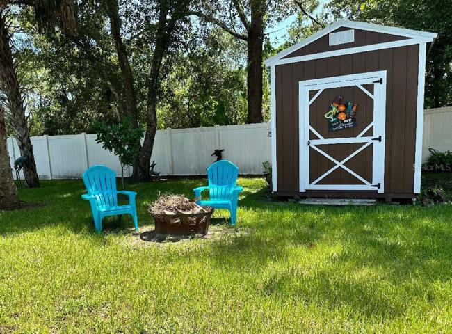 Backy. Shed & Firepit